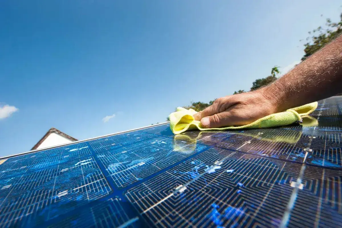 Professional solar panel cleaning service for optimal energy efficiency.