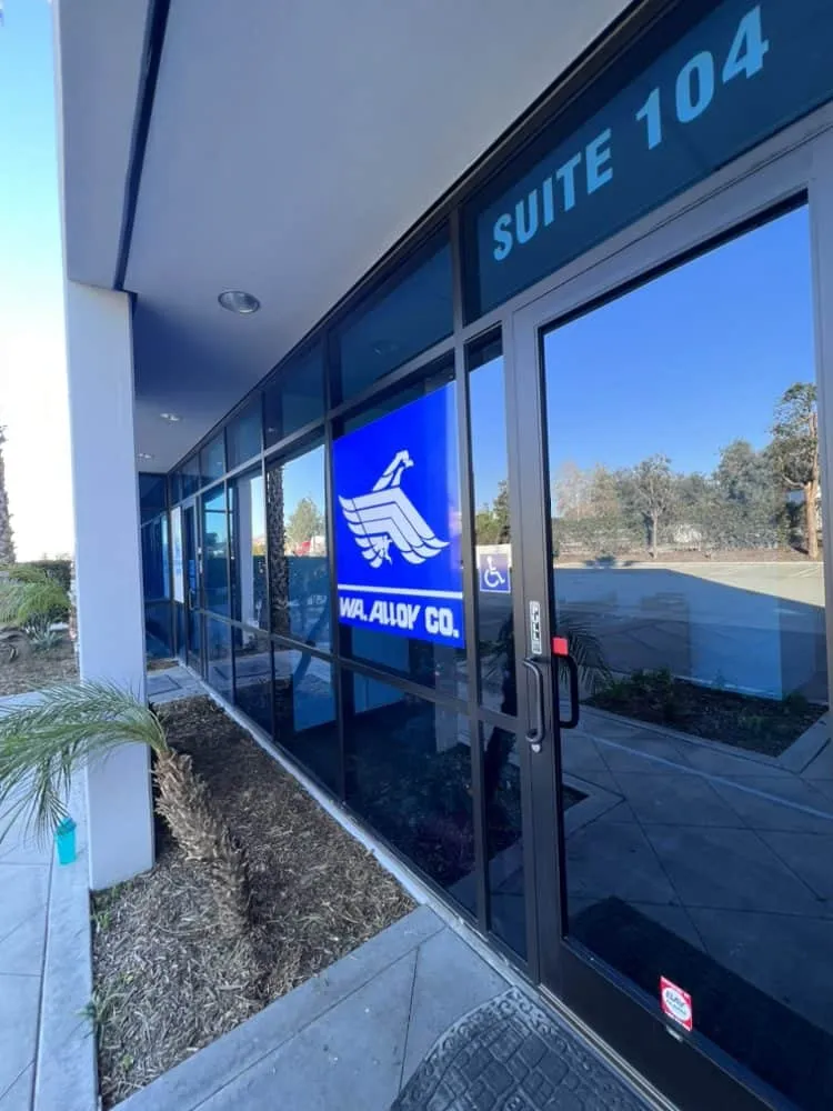 Commercial window cleaning for Nate’s Cleaning Service office.