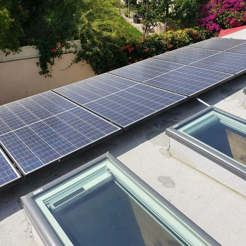 Clean solar panels on residential roof for optimal energy efficiency.